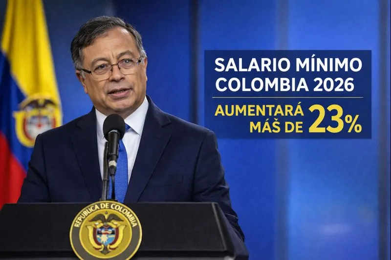 Salario mínimo en Colombia para 2026